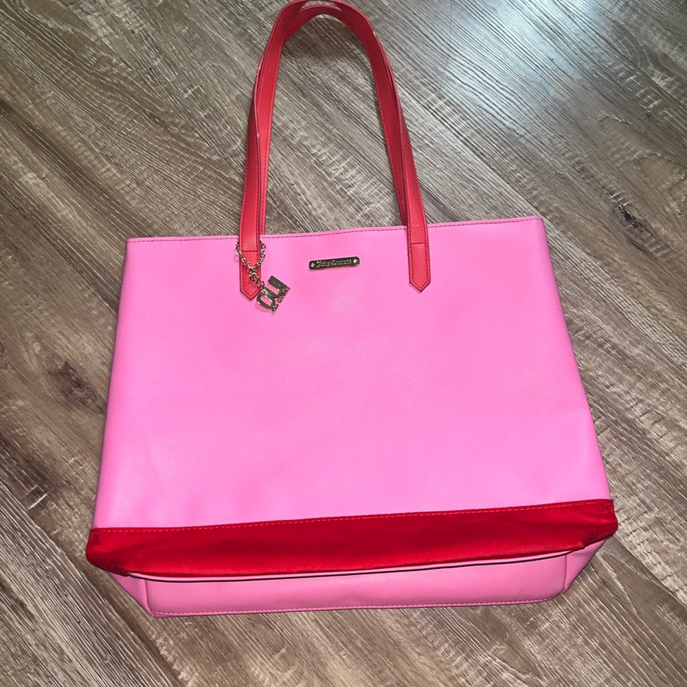 JUICY COUTURE PINK & RED TOTE BAG